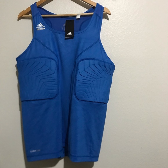 Adidas Men's Techfit Padded Compression Tank Top Size 3XL - Picture 1 of 8